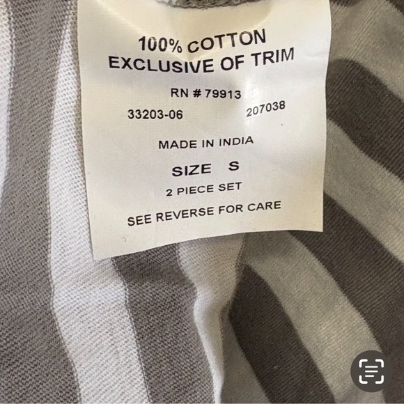 Motherhood Gray and White Striped Sleepwear - Picture 6 of 10